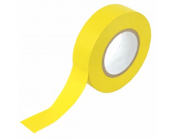 19mm x 20m Yellow PVC Electrical Insulation Tape